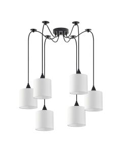 SE21-BL-B10-BL6-SH1 ADEPT PENDANT White Shade Pendant + HOMELIGHTING 77-9024