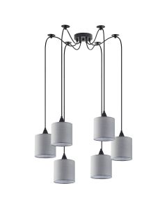 SE21-BL-B10-BL6-SH2 ADEPT PENDANT Grey Shade Pendant + HOMELIGHTING 77-9025
