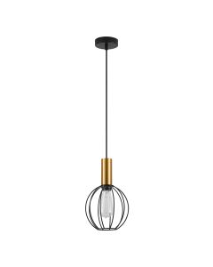 SE21-GM-4-GR1 ADEPT TUBE Gold Matt Pendant Black Metal Grid+ HOMELIGHTING 77-8624