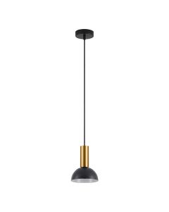 SE21-GM-4-MS3 ADEPT TUBE Gold Matt Pendant Black Metal Shade+ HOMELIGHTING 77-8645