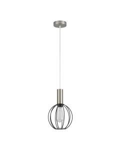 SE21-NM-4-GR2 ADEPT TUBE Nickel Matt Pendant Black Metal Grid+ HOMELIGHTING 77-8442