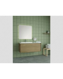 Έπιπλο Μπάνιου Π121*Y50*B51 εκ.Επενδ.Καπλαμάς Δρυς Φυσικό σε Κ/Π Θαλάσης, Νιπτήρας, Καθρέπτης Savvopoulos In Line III