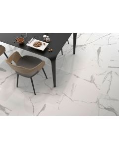 Γρανιτοπλακάκι Δαπέδου-Τοίχου 60,8x60,8cm Πορσελανάτο Rettificato Γυαλιστερό Υφή Μαρμάρου Num Blanco Glossy