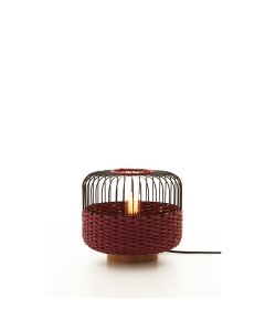 Επιτραπέζιο Πορτατίφ 27x24cm 1xE27 Rope Paper Μπορντώ Sun Light ALISA-T-DR