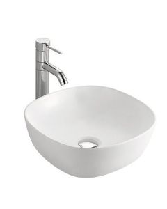 Επιτραπέζιος Νιπτήρας 41*41*14,5 εκ. Λευκή Πορσελάνη Domistyle A420