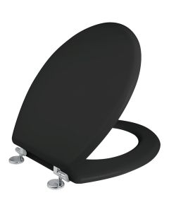 Κάλυμμα Λεκάνης WC MDF Μαύρο 40-46 x36 cm Elvit 0273-Black 