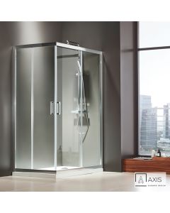 Καμπίνα ντουζιέρας Γωνιακής Εισόδου Corner Entry 110x70 (107-109 x 67-69 εκ.), Axis Clean Glass Chrome CX11070C-100