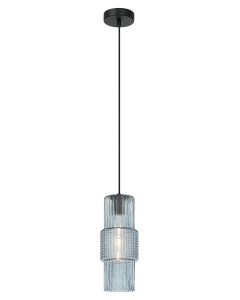 Κρεμαστό Μονόφωτο 1xE27 D120xH1750mm Mπλε Lilian Viokef 4294902