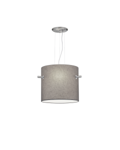 Κρεμαστό Φωτιστικό 65xH150cm Τρίφωτο 3xE27 Νίκελ Ματ-Γκρι Trio Lighting Camden 308300307