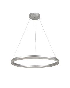 Κρεμαστό φωτιστικό LED 45W 3CCT by switch on base  D:60cm 6095-C-Silver