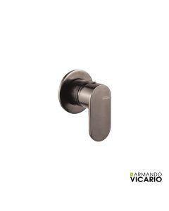 Μίκτης Εντοιχισμού 1 Εξόδου Slim Vicario Black Brushed 500050-410