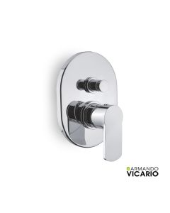 Μίκτης Εντοιχισμού 2 Εξόδων Glam Vicario Chrome 610050D-100