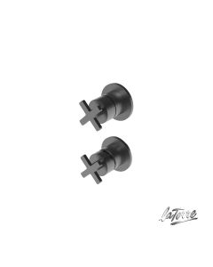 Μίκτης Εντοιχισμού 3 Εξόδων Elle Cross La Torre Black Brushed 38316-410