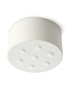 Μεταλλική Ροζέτα Λευκή επτά τρύπες για διάσπαση καλωδίων Perenz 6252B