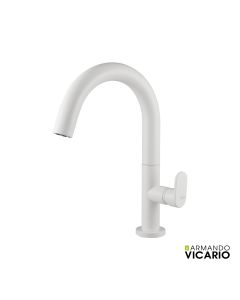 Μπαταρία Νιπτήρα Μεσαία Slim Vicario White Matt 500040-300
