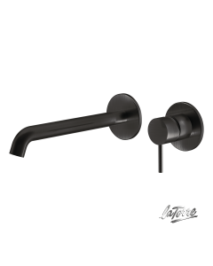 Μπαταρία Νιπτήρα Τοίχου Elle316 La Torre Inox PVD Black Brushed 35032-411