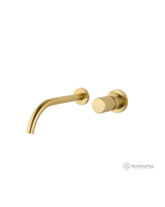 Μπαταρία Νιπτήρα Τοίχου OSO Eurorama Brushed Gold 178954-201