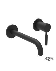 Μπαταρία Νιπτήρα Τοίχου Τech La Torre Black Μatt 12208-400