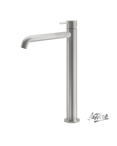 Μπαταρία Νιπτήρα Υψηλή με Βαλβίδα Clic-Clac Elle316 La Torre  Brushed Inox 35016-111