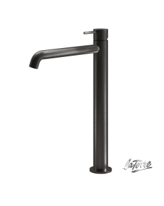 Μπαταρία Νιπτήρα Υψηλή με Βαλβίδα Clic-Clac Elle316 La Torre  PVD Black Brushed 35016-411