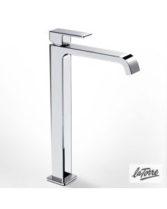 Μπαταρία Νιπτήρα Υψηλή με Βαλβίδα Clic-Clac Profili-Plus La Torre Chrome 46501-100