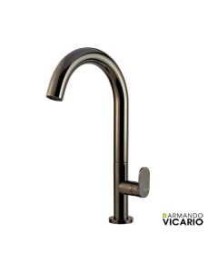 Μπαταρία Νιπτήρα Υψηλή με Βαλβίδα Clic-Clac Slim Vicario Black Chrome 500041-405