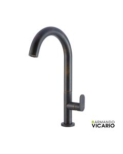 Μπαταρία Νιπτήρα Υψηλή με Βαλβίδα Clic-Clac Slim Vicario Rusty Black 500041-424