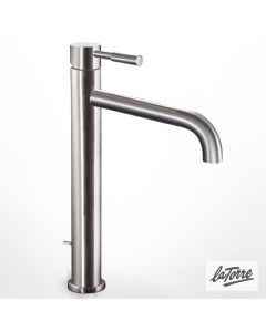 Μπαταρία Νιπτήρα Υψηλή με Βαλβίδα Clic-Clac Τech La Torre Inox 12507-110