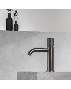 Μπαταρία Νιπτήρα με Βαλβίδα Clic-Clac Eletta Tecno Eurorama Black Brushed 167309-410