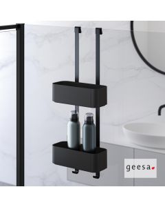 Μπουκαλοθήκη Διπλή 25x11,5 - h65 εκ. Frame Geesa Black Matt 8902-400