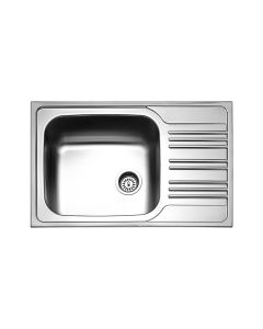 Νεροχύτης Ένθετος 78*50εκ.Σαγρέ για ερμάριο 60 εκ.Fortinox Vallery 25105