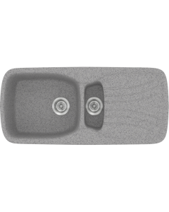 Νεροχύτης Κουζίνας 97x51cm Ένθετος Ερμάριο 60cm Συνθετικός Sanitec Classic 309-04-Granite-Grey