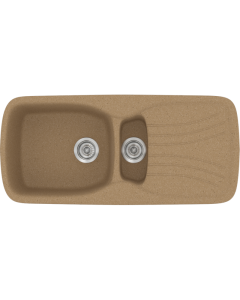 Νεροχύτης Κουζίνας 97x51cm Ένθετος Ερμάριο 60cm Συνθετικός Sanitec Classic 309-46-Granite-Celtic-Stone