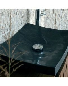 Νιπτήρας Πέτρινος Μαύρο  50*40*12cm Bati Stone Piring