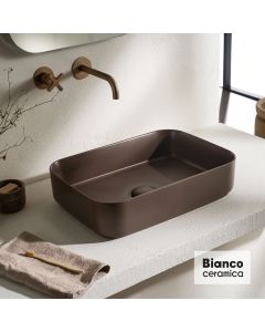 Νιπτήρας Πορσελάνης 50x36 Bianco Ceramica taupe Matt 34050-530