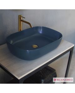 Νιπτήρας Πορσελάνης Glam 56x39 Scarabeo Ocean (blu) 1804-600