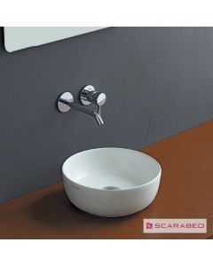 Νιπτήρας Πορσελάνης Glam Φ33 Scarabeo Pearl (White Matt) 1808-301