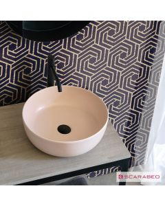 Νιπτήρας Πορσελάνης Glam Φ39 Scarabeo Antique pink (rosa) 1807-810