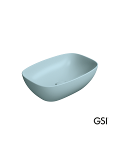 Νιπτήρας Πορσελάνης Nubes 50x35 GSI Ghiaccio 9784-920