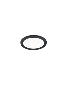 Πλαφονιέρα Οροφής IP44 Μαύρο Ματ 26xH3cm LED 13w 3000K 1500lm Switch Dimmer Trio Lighting Camillus R62921532