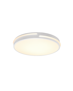 Πλαφονιέρα Οροφής Λευκή 40xH5cm LED 24w 2700-6500K 2500lm Trio Lighting Tacoma R62241131