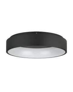 Πλαφονιέρα Οροφής Μέταλλο Μαύρο 59,5xH14cm LED 3000K 1050lm Ρυθμιζόμενη Eglo Marghera 2 390051