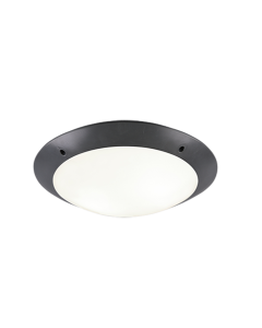Πλαφονιέρα Οροφής Μαύρη 33xH9cm Εξ.Χώρου IP54  2xE27 Trio Lighting Camaro R60502042