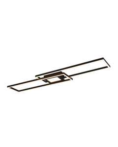 Πλαφονιέρα Οροφής Μαύρο Ματ 110xH7cm LED 37w 2700-6500K 4300lm Trio Lighting Ganado 670710532