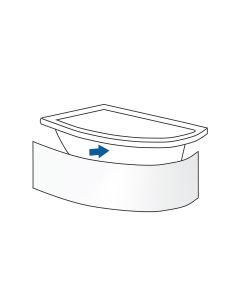 Ποδιά μπανιέρας 160x90x51h, SIRENE PC16090/51