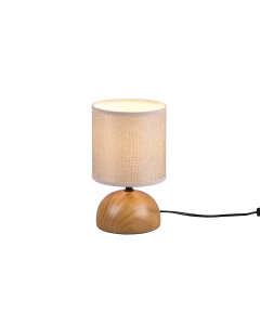 Πορτατίφ 14xH23cm Μπεζ Καπέλο Καφέ Βάση Trio Lighting Luci R50351035