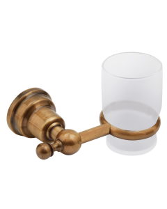 Ποτηροθήκη Γυαλί Αντικέ Bronze Art Imia 201A-41