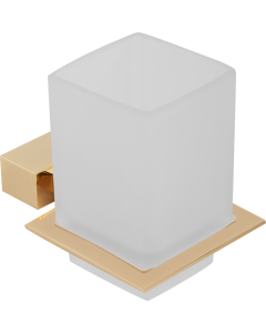 Ποτηροθήκη Γυαλί Χρυσό Ματ Bronze Art Shelfy 20V1-G1