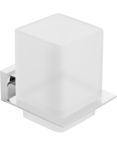 Ποτηροθήκη Γυαλί Χρώμιο Bronze Art Lugano 20X6-10