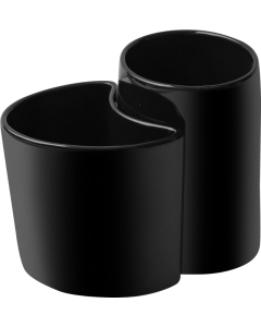 Ποτηροθήκη Κεραμικό Μαύρο Bronze Art Επικαθήμενα 22T1-MM